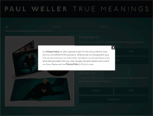 Tablet Screenshot of paulweller.com